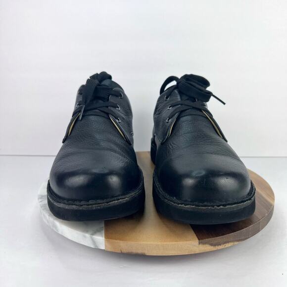 EUC Samuel Hubbard 'Free' Black Leather Shoe Oxford Lace-Up Plain Toe Vibram 10 - Picture 2 of 10